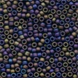 MH03013*Antique Glass Seed Beads -Stormy Blue Heather - 1 pack