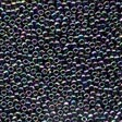 MH40374*Petite Glass Seed Beads - Black Rainbow - 2 packs