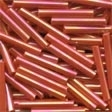 MH92055 - Bugle Beads Large- Red Rainbow - 3 packs