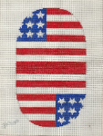 Flag Coin Purse Needlepoint Canvas - 18 ct - 75% off