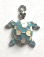 Turtle Charm- Blue - 2 charms