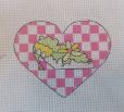 Shoe in Pink Checked Heart - 75% off