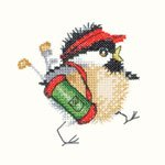 Chickadees: Golfing Chick Cross Stitch Pattern - 40% OFF