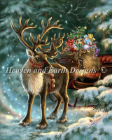 Enchanted Christmas Reindeer Cross Stitch Pattern - 40% OFF