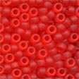 MH16617- *Glass Beads Sz 6-Frosted Red Red - 2 packs