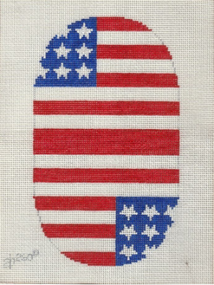 Flag Coin Purse Needlepoint Canvas - 18 ct - 75% off
