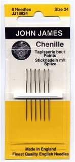 Chenille Needles Size 28 - John James - 4 packs