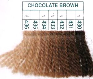 436 - 7 Knots - Chocolate Brown Paternayan