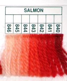 843 - 8 Knots - Salmon Paternayan