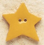 Honey Gold Star Button - 5 buttons