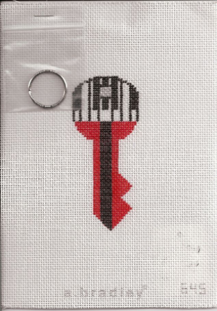 Key Shaped Key Chain, Red and Black 18 ct - 75% off