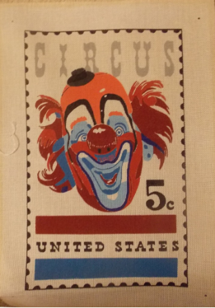 Circus Clown Stamp Needlepoint - 13 ct - 75% off