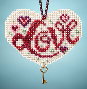 Love Counted Glass Bead Kit with Charm - 40% OFF