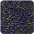MH03013*Antique Glass Seed Beads -Stormy Blue Heather - 1 pack