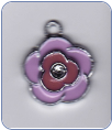 Pink Flower Charm 18 charms