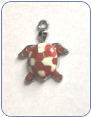Turtle Charm- Red - 11 charms