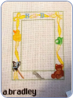 Baby Bear Announcement/Frame 14 ct - 75% off