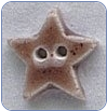 Very Small Brown Star Button 4 Buttons