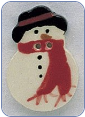 Snowman Button - 2 Buttons
