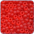 MH16617- *Glass Beads Sz 6-Frosted Red Red - 2 packs (SKU: MH16617-2)