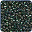 MH18831*Glass Beads Sz 8 -Golden Emerald - 3 packs