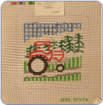 Tractor Needlepoint - 13ct - 75% off